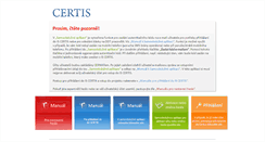 Desktop Screenshot of certis.cermat.cz